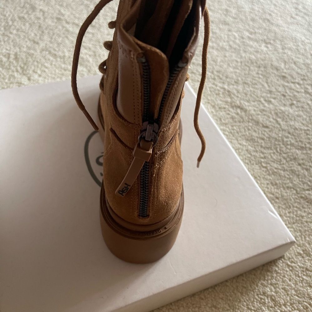 Ash Tan Lace Up Boots for Women - Picture 5 of 5